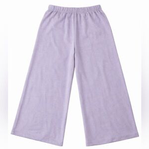 T/S by Thrive Lilac Soft Modal Blend Wide Leg Crop Lounge Pants XL NWOT